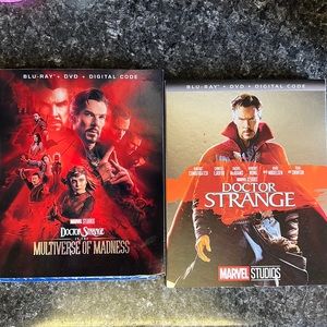 Blu-Ray/DVD. DR Strange and Dr Strange/Multiverse of Madness. New.